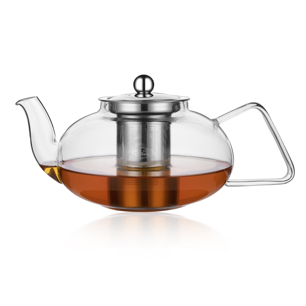 Aazon.co: HIWARE 1000l Glass Teapot With Reovable Infuser, Stovetop