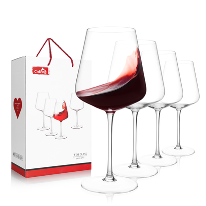 25oz Handblown Large Wine Glass 2pcs for Red And White Wine