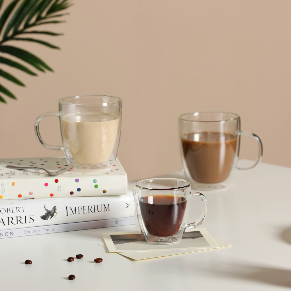 11.8oz Insulated Borosilicate Glassware Drinking Tea Glasses – slonmall